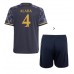Günstige Real Madrid David Alaba #4 Babykleidung Auswärts Fussballtrikot Kinder 2023-24 Kurzarm (+ kurze hosen)